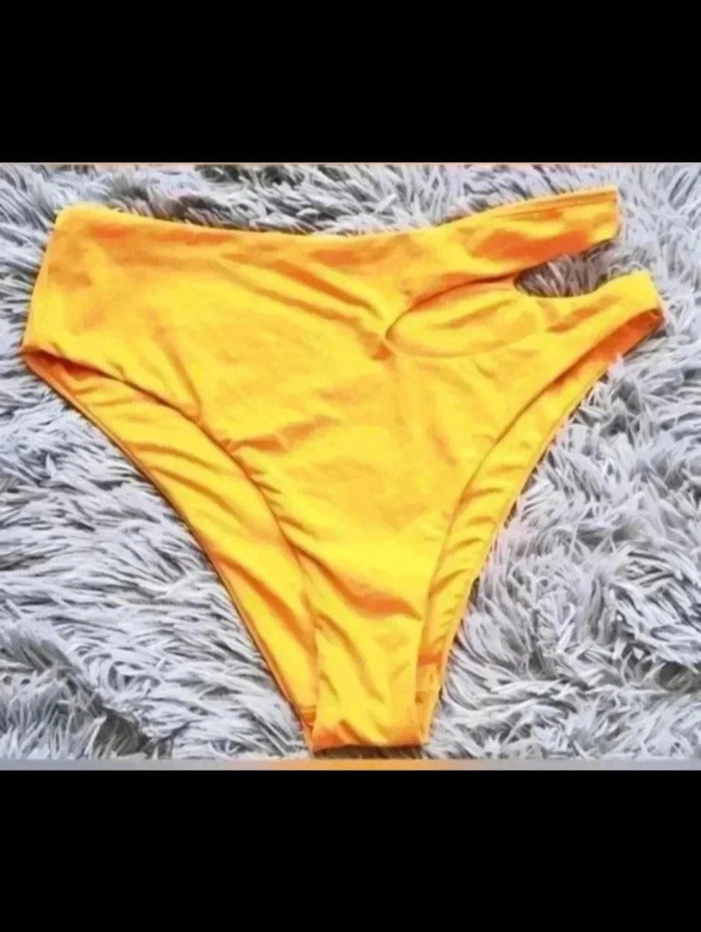 NWT Victoria's Secret V Orange Beach Bikini Vacation Swim Bottom w/ Hip Cut SZ M